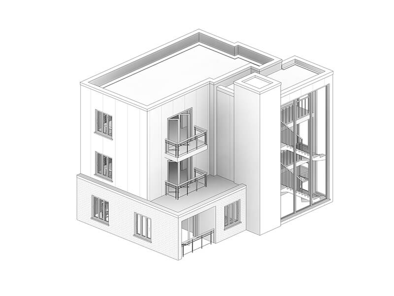 Rear of Embassy Court, Bounds Green Road